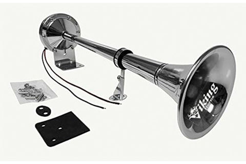 Electric Marine Horn - 115 dB. Single Stainless Steel Trumpet