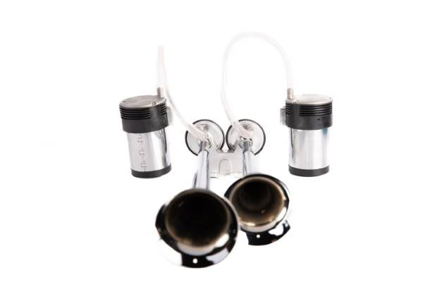 Very Loud 129 dB. Long Dual Trumpet Air Horn Kit