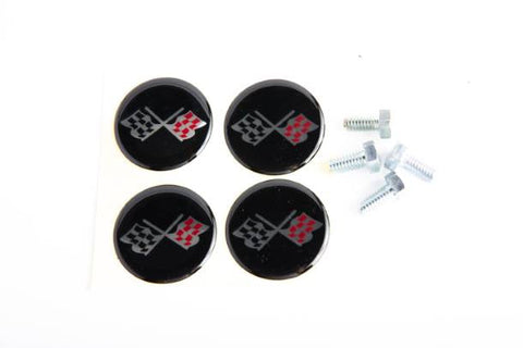 Wheel Spinners with Stick-on Emblems (4 pieces)