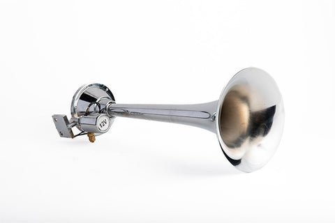 Very Loud 152 dB. Single Trumpet Truck Air Horn with Weather Protection Cover